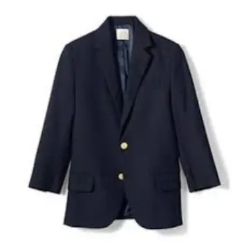 Navy Blue Color Woolen School Uniform Blazer 